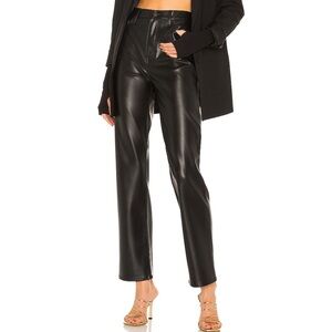 REVOLVE Pistola Black Leather Pants